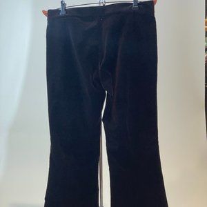 Womens THEORY Velvet Brown Wide Leg Pant SIZE 10